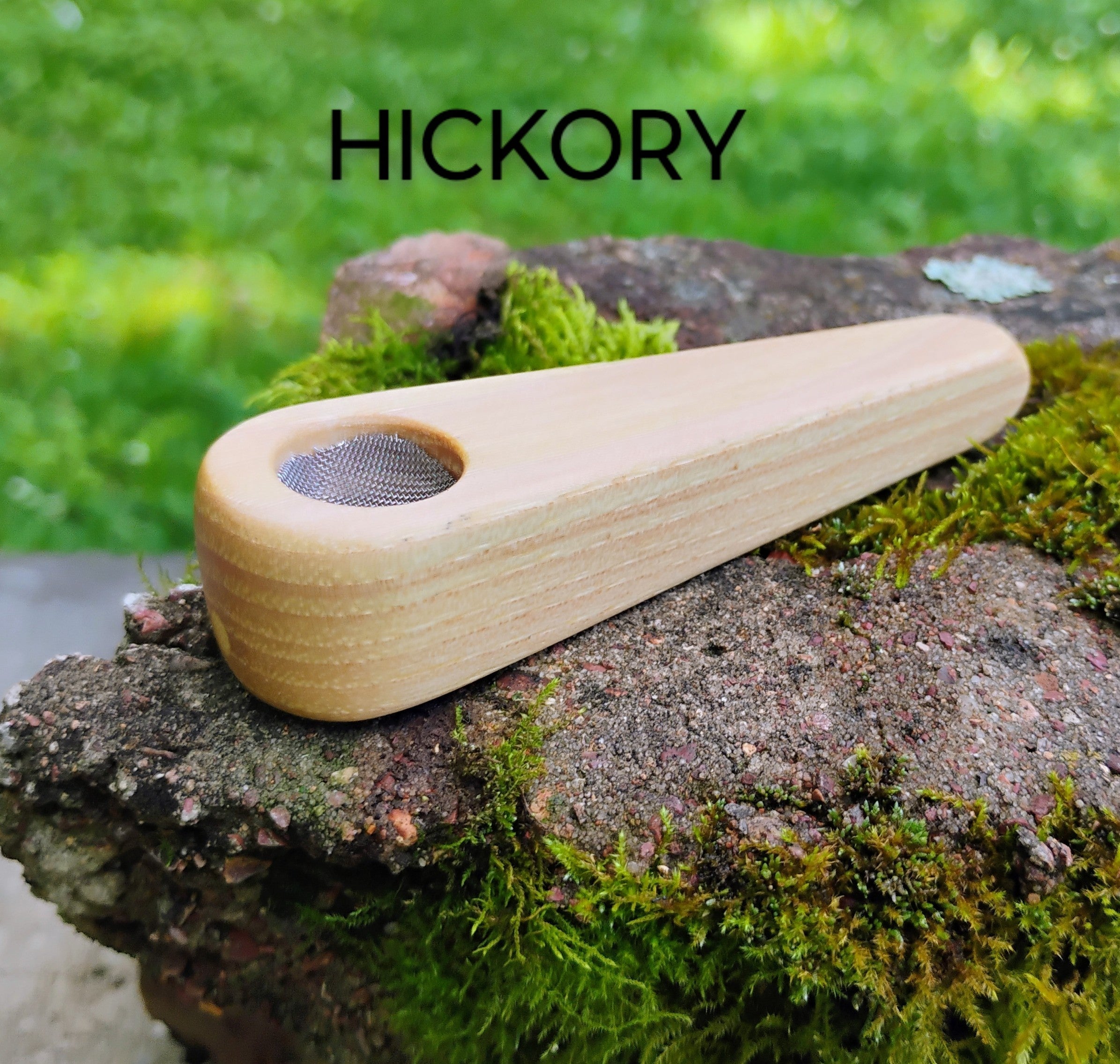 3.5 inch Slim Cone Block Hardwood Smoking Pipe 5/8 inch Bowl