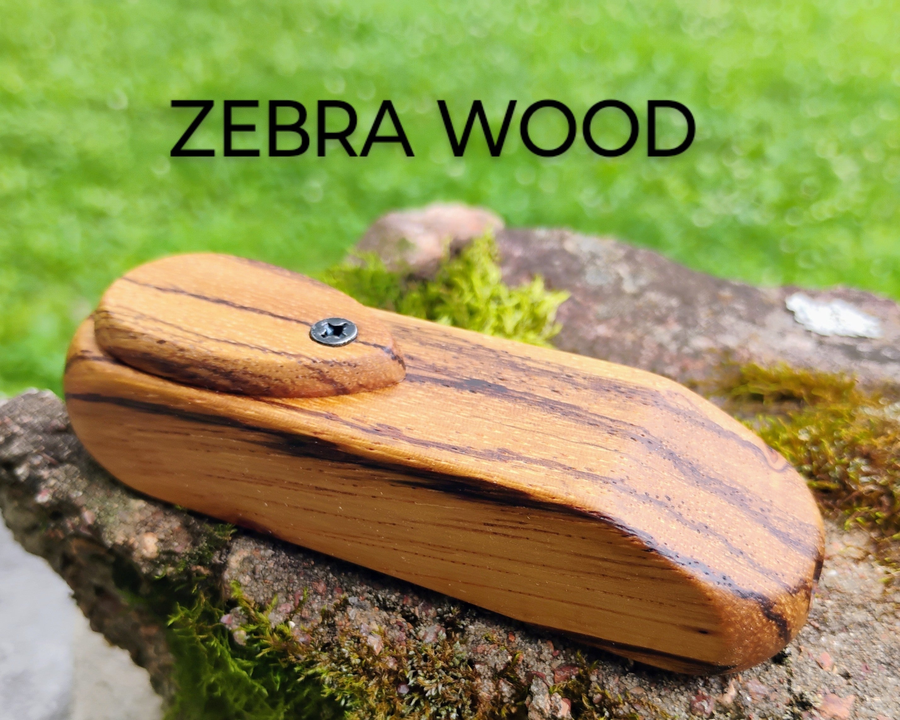 Premium Wedge Tip Pocket Pipe Hardwood Block Wooden Smoking Pipe with Lid/Cover