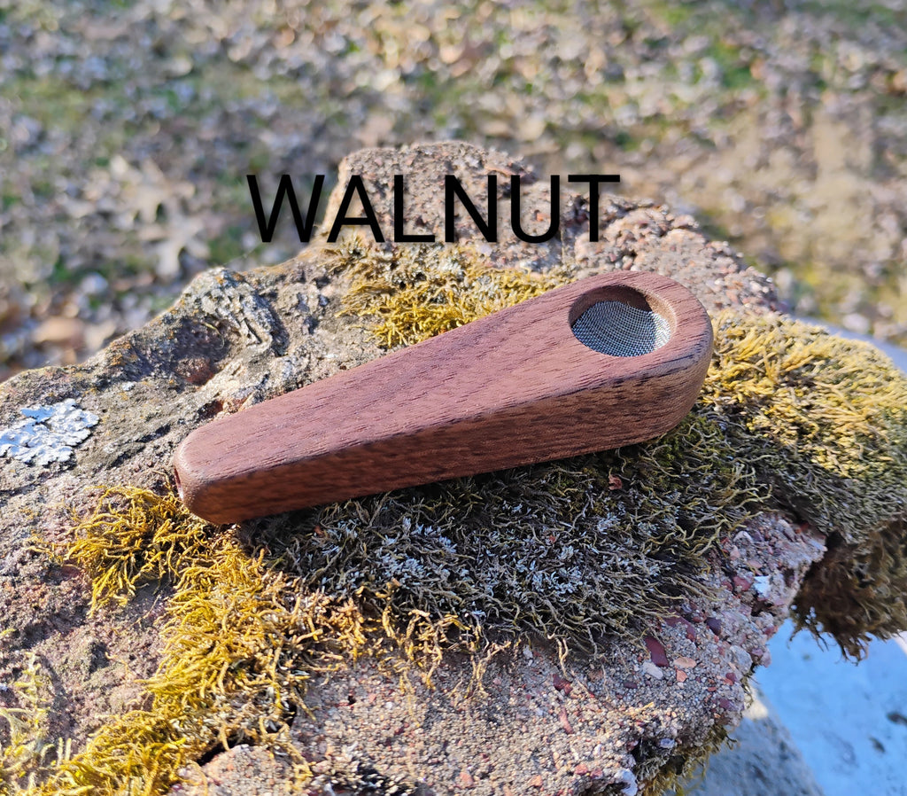 3.5 inch Slim Cone Block Hardwood Smoking Pipe 5/8 inch Bowl