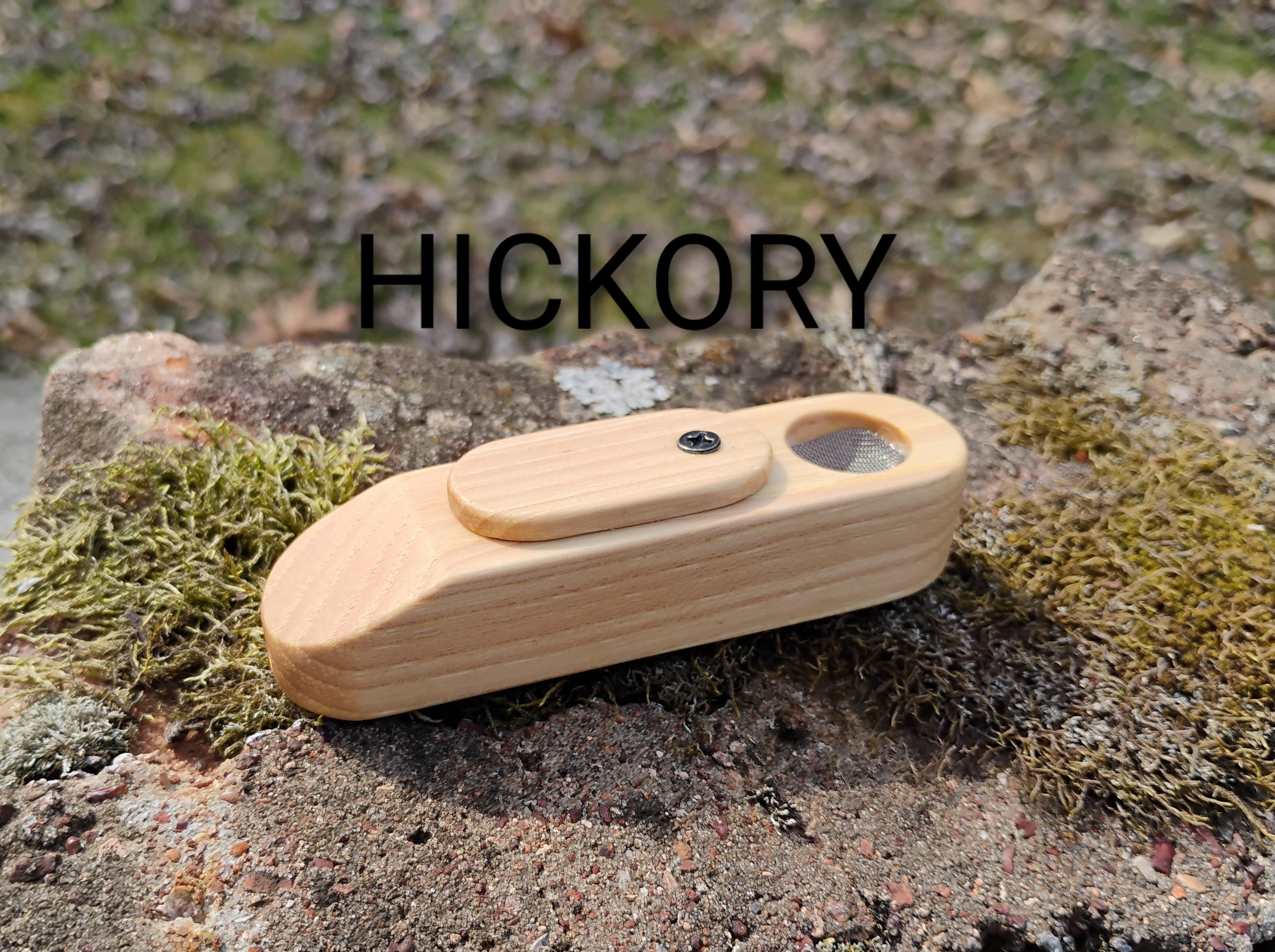 Basic Wedge Tip Pocket Pipe Hardwood Block Wooden Smoking Pipe with Lid/Cover
