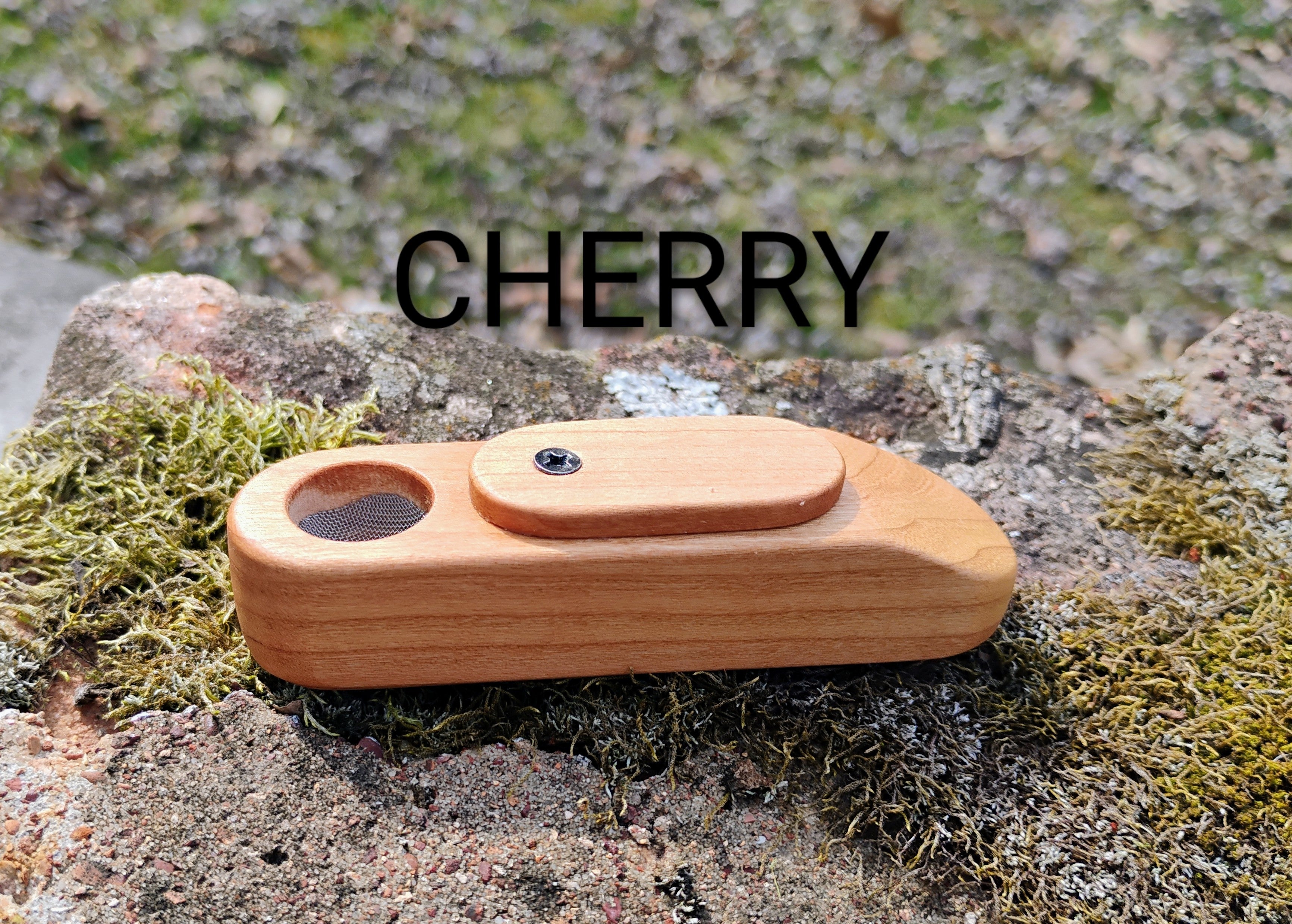 Basic Wedge Tip Pocket Pipe Hardwood Block Wooden Smoking Pipe with Lid/Cover