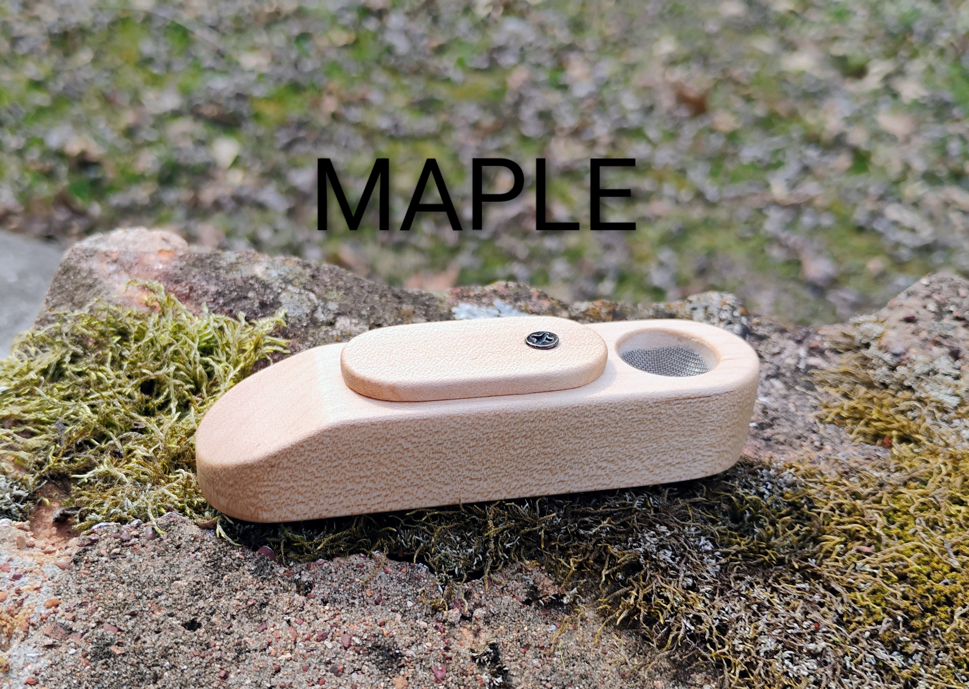 Basic Wedge Tip Pocket Pipe Hardwood Block Wooden Smoking Pipe with Lid/Cover