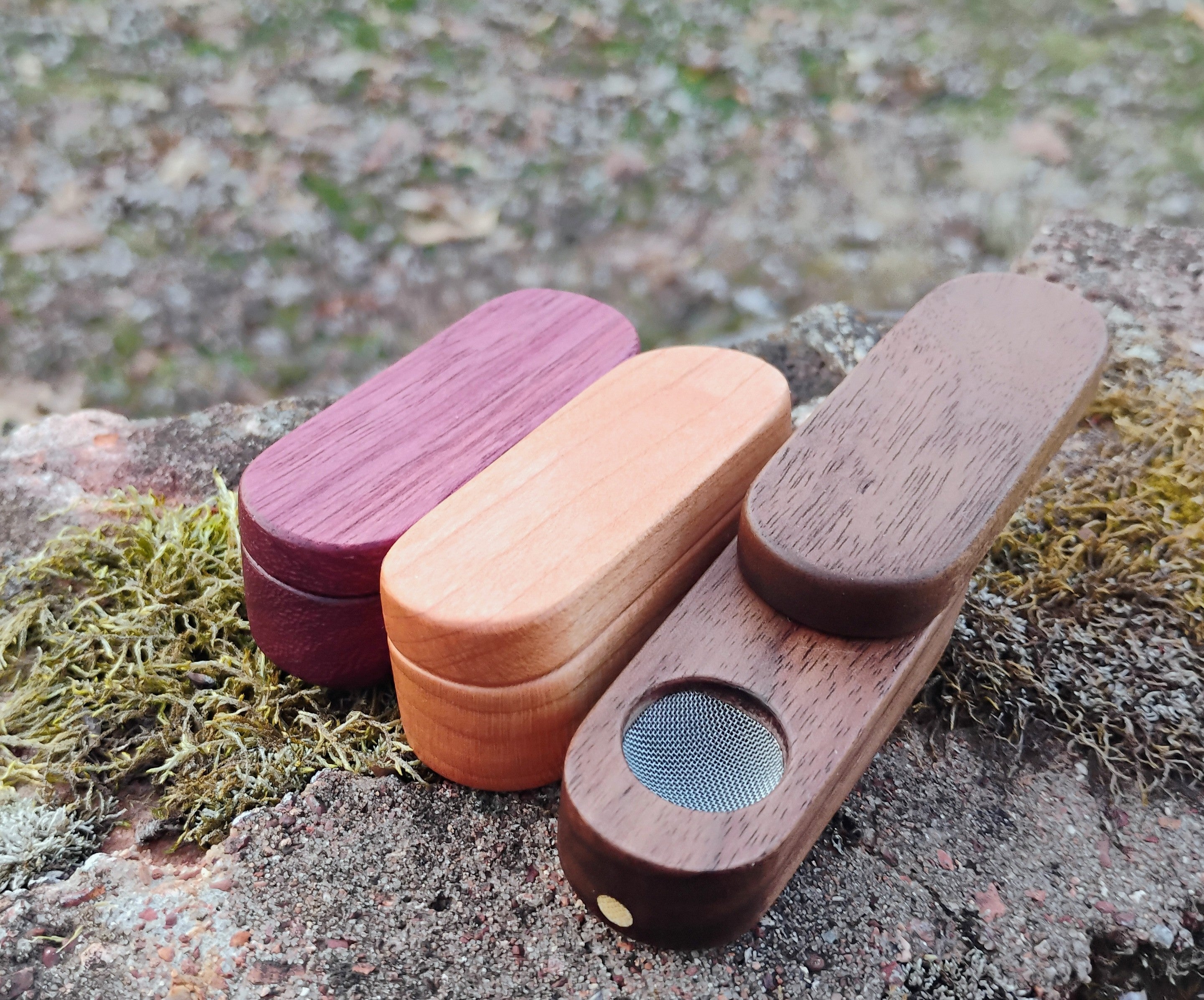 Folding Pocket Pipe Hardwood Block Wooden Smoking Pipe 2.5 inch Folded 4 inch Unfolded