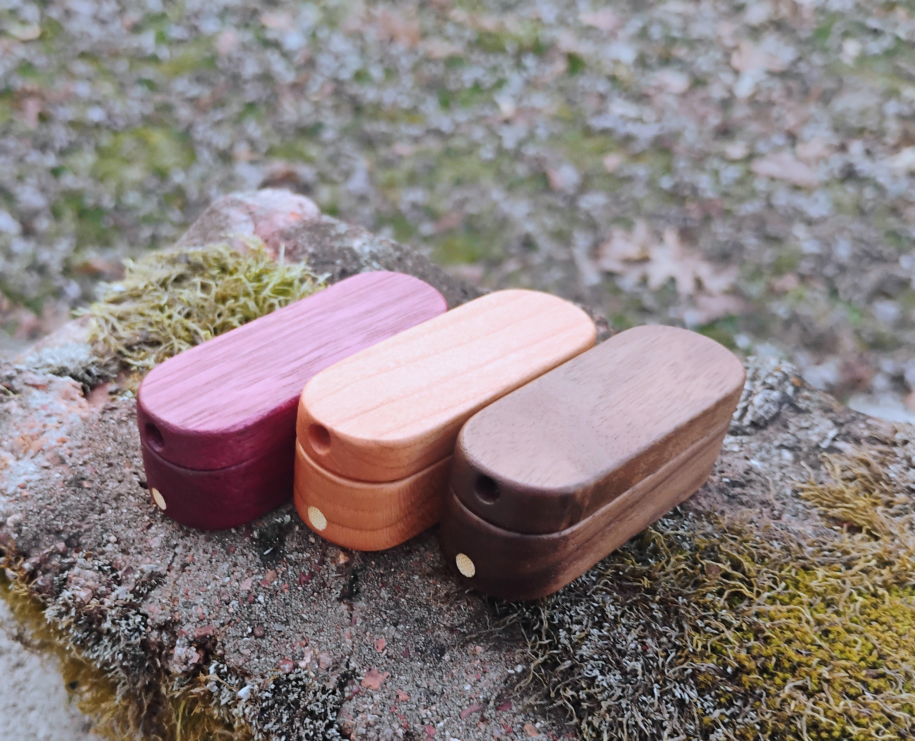 Folding Pocket Pipe Hardwood Block Wooden Smoking Pipe 2.5 inch Folded 4 inch Unfolded