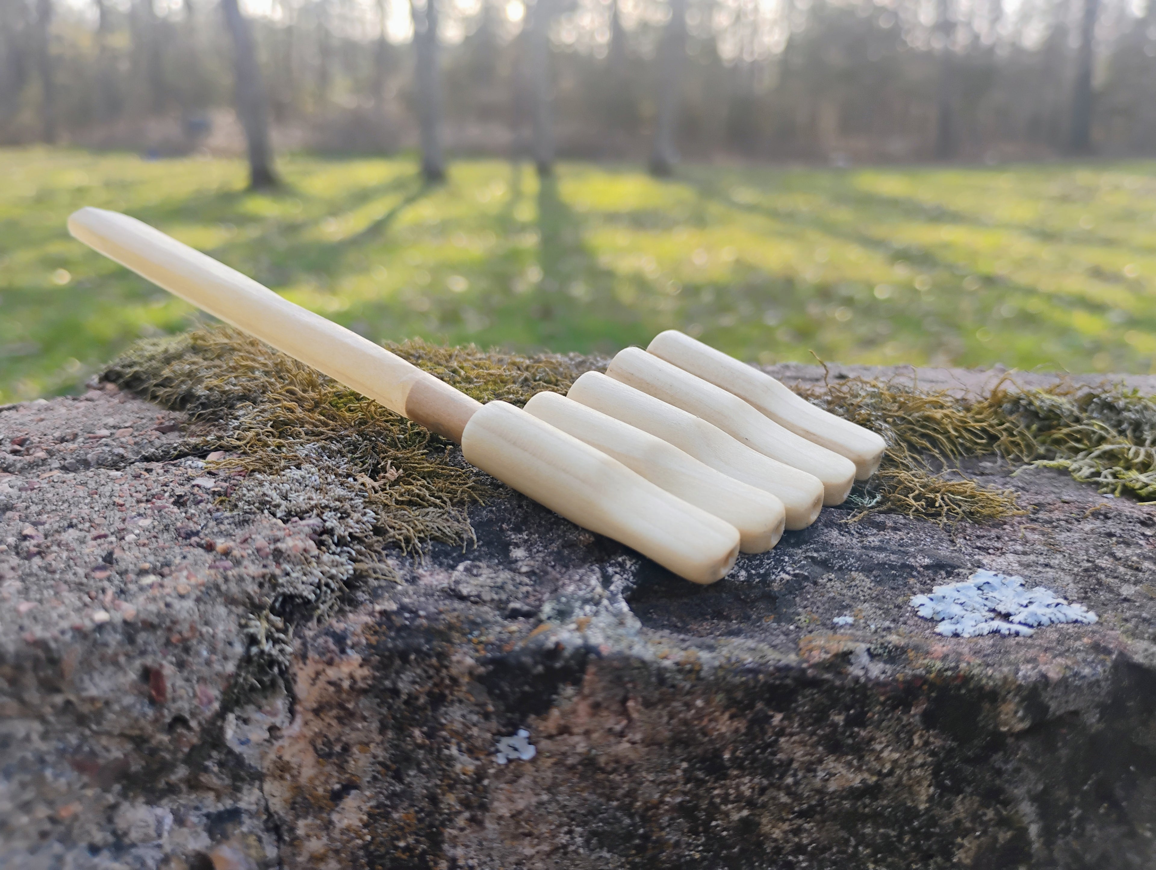 Hand Carved Wooden Cone Holder Lip Tips Handmade in USA
