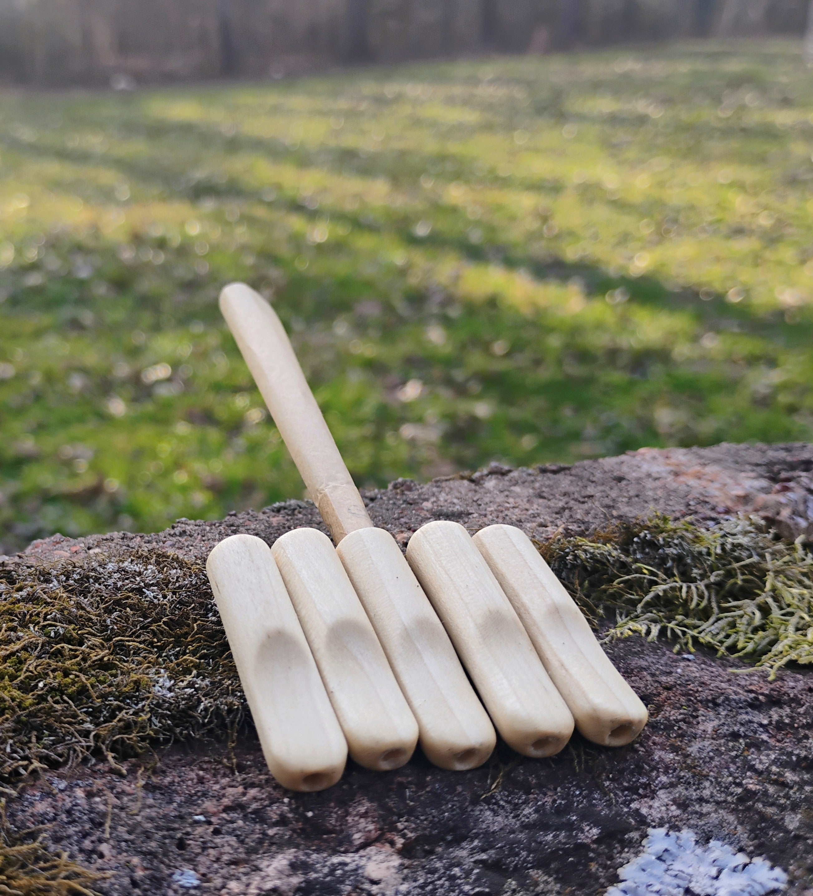 Hand Carved Wooden Cone Holder Lip Tips Handmade in USA