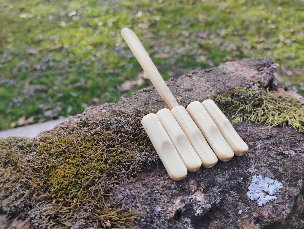 Hand Carved Wooden Cone Holder Lip Tips Handmade in USA