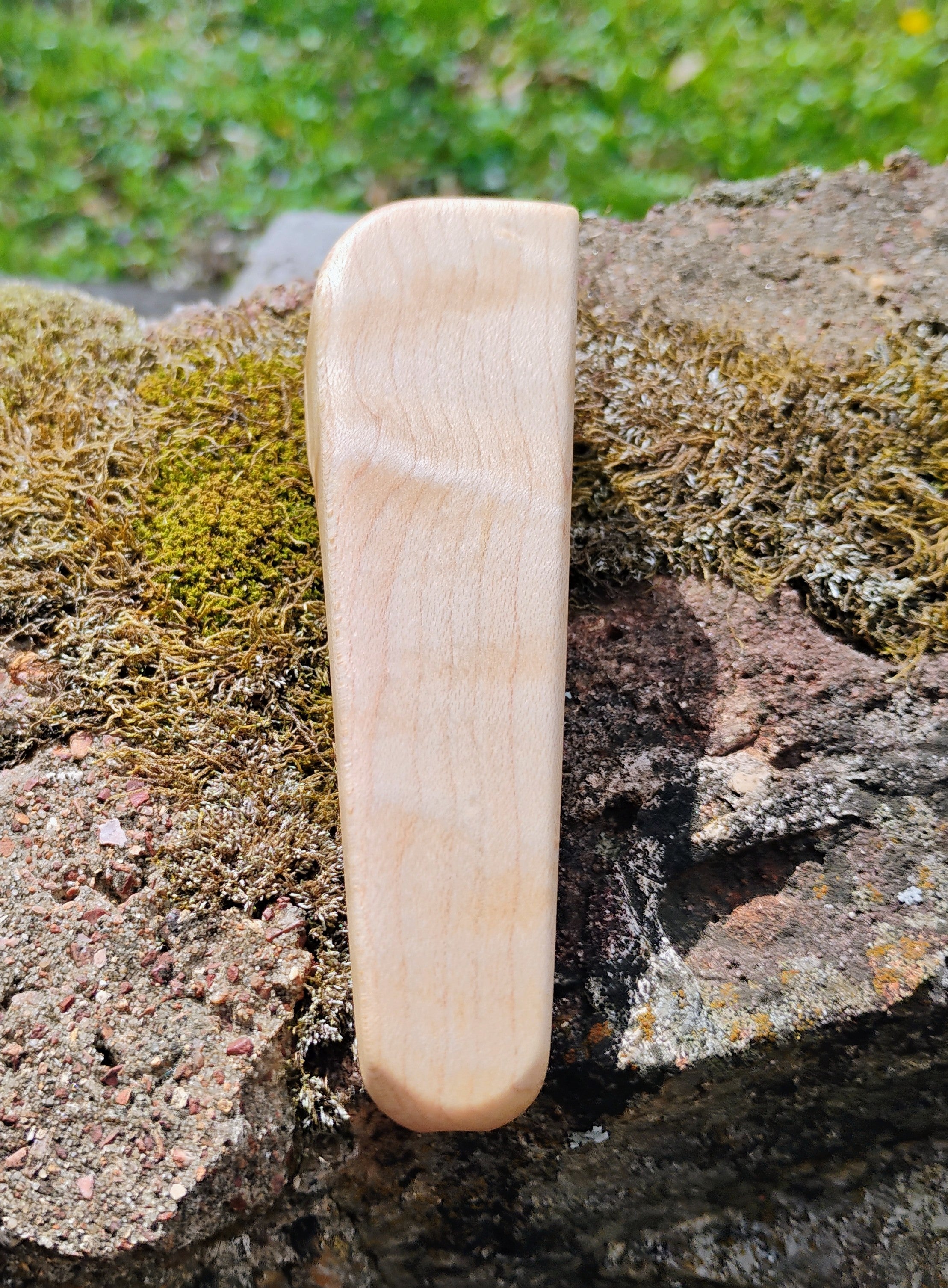 Hand Carved Closed Lid Pocket Pipe 3.5 inch Hardwood Wooden Smoking Pipe