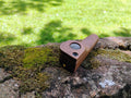 Hand Carved Closed Lid Pocket Pipe 3.5 inch Hardwood Wooden Smoking Pipe