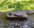 Premium Wedge Tip Pocket Pipe Hardwood Block Wooden Smoking Pipe with Lid/Cover