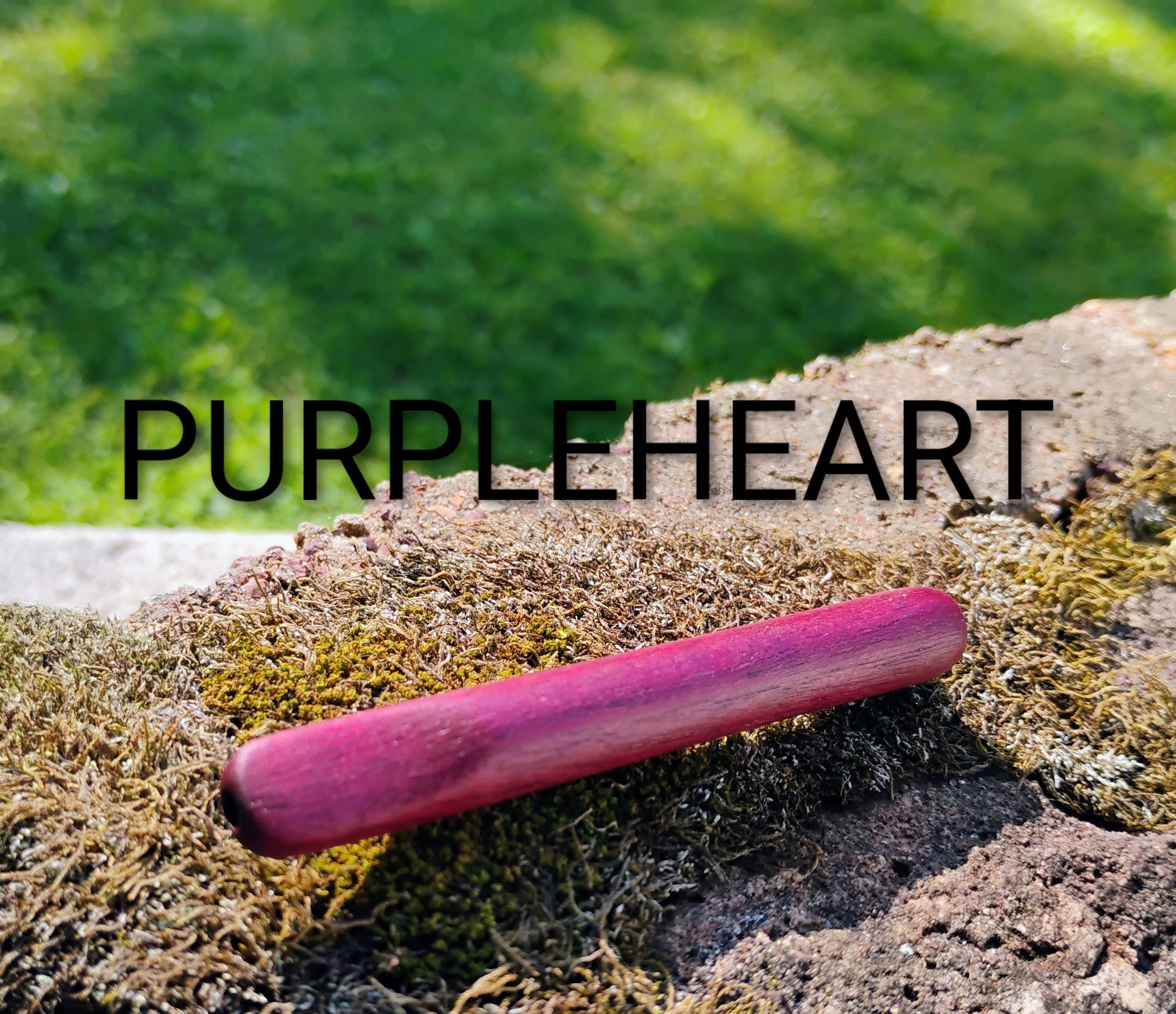 3 inch One Hitter with Hand Carved Lip Tip Hardwood Smoking Pipe