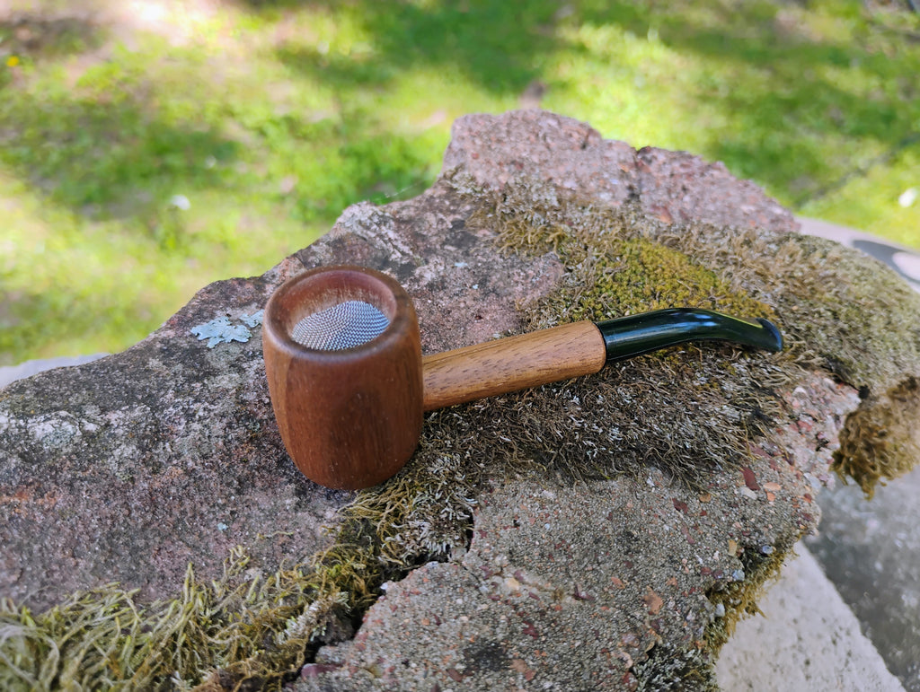 4 inch Screen Smoking Pipe with Plastic Mouthpiece