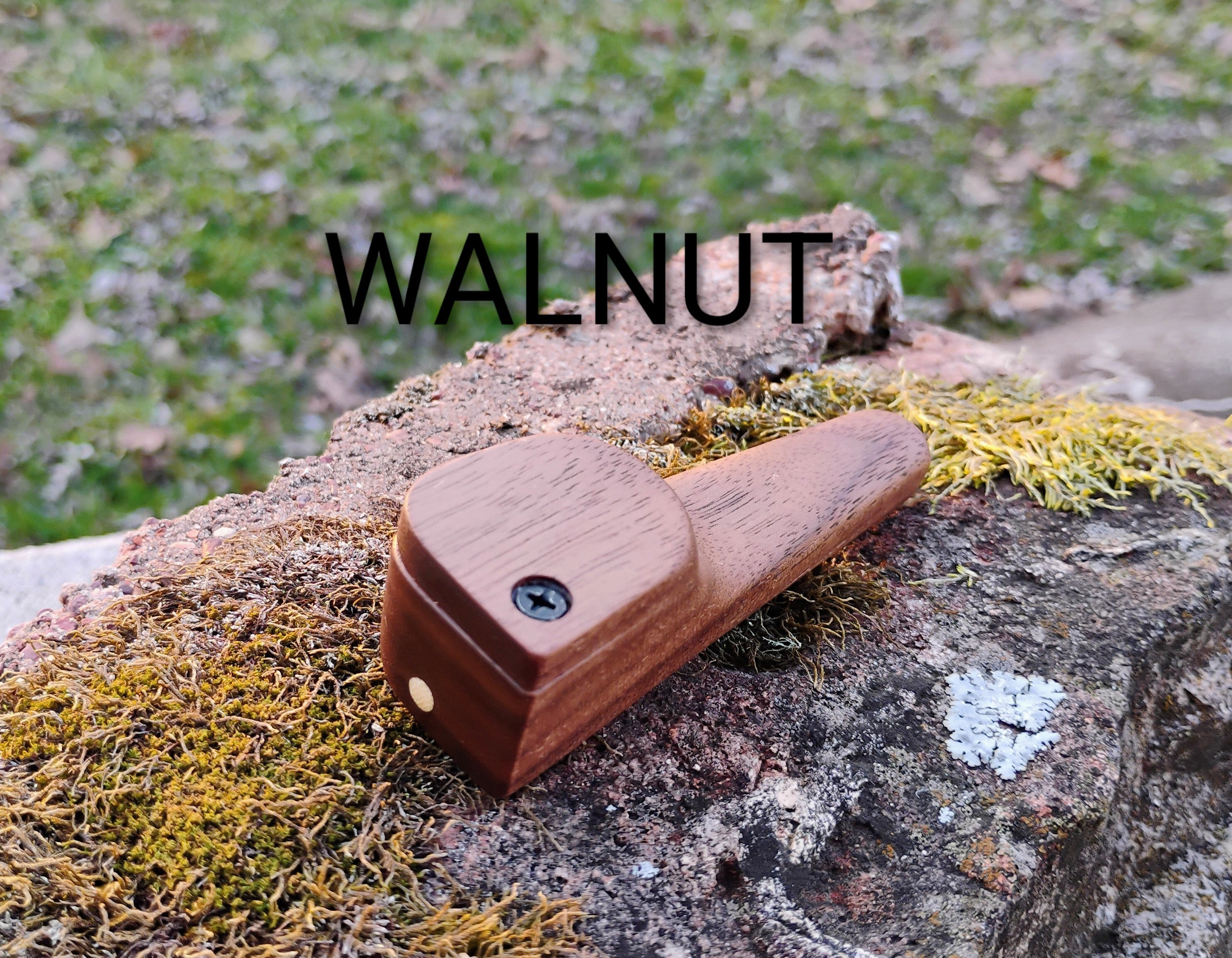 Hand Carved Closed Lid Pocket Pipe 3.5 inch Hardwood Wooden Smoking Pipe