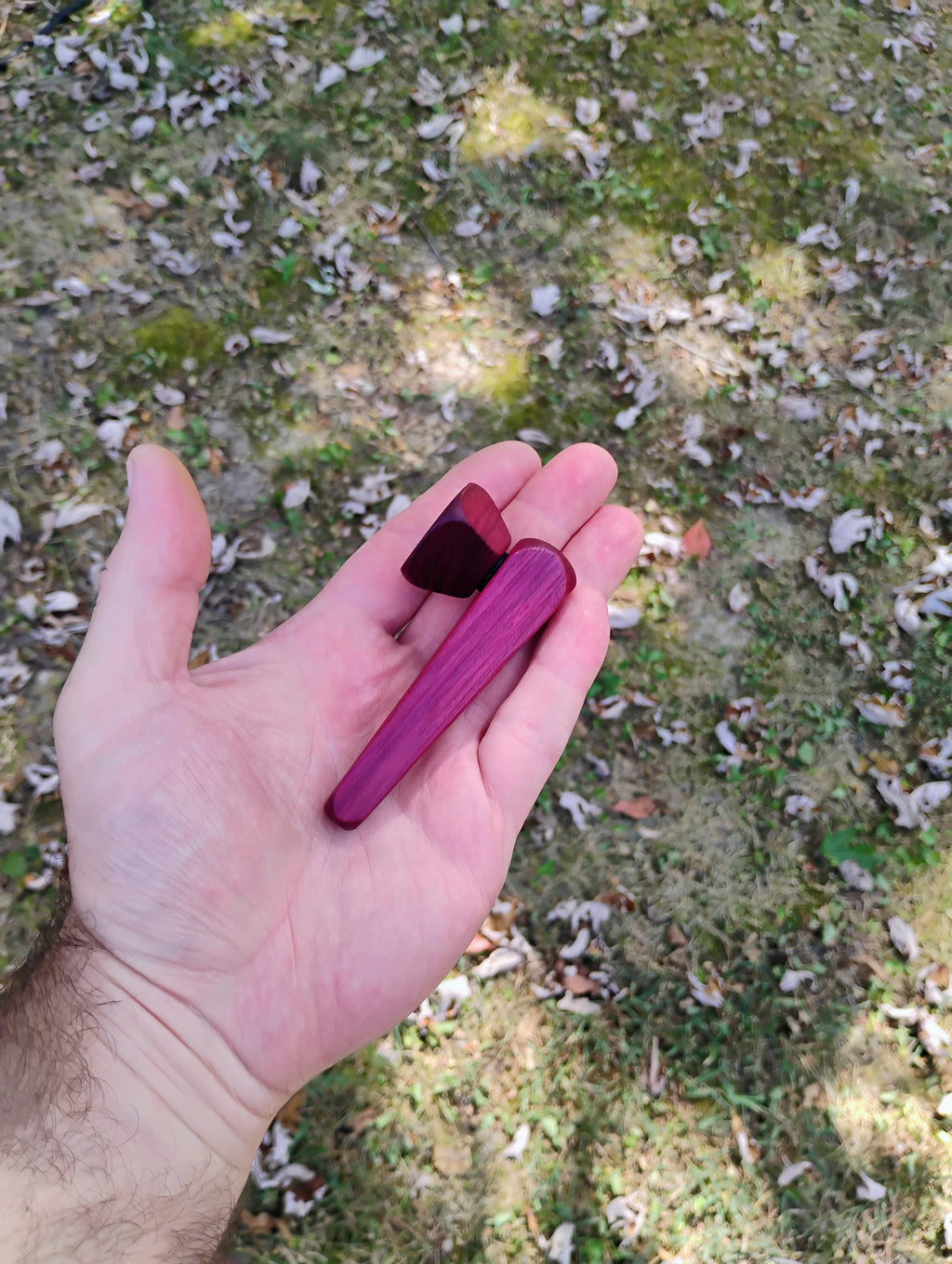 Metal/Wood Hybrid 2 Piece Pyramid Pipe with Hardwood Bowl