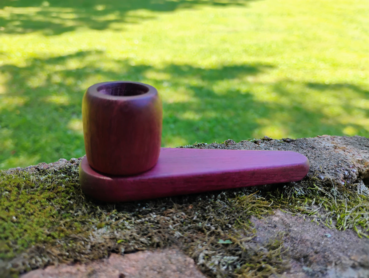 Metal/Wood Hybrid 2 Piece Cone Pipe with Hardwood Bowl