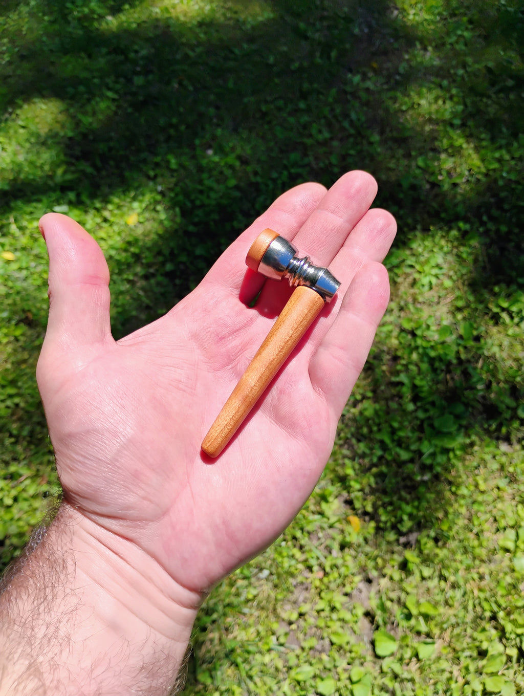 Metal/Wood Hybrid Pipe with Lid