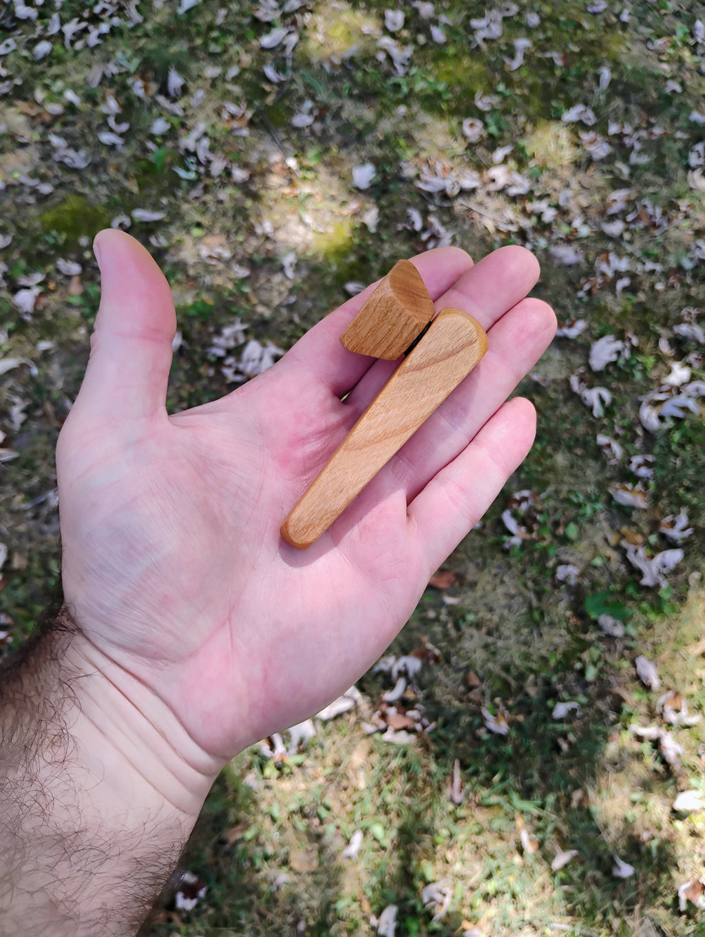 Metal/Wood Hybrid 2 Piece Pyramid Pipe with Hardwood Bowl