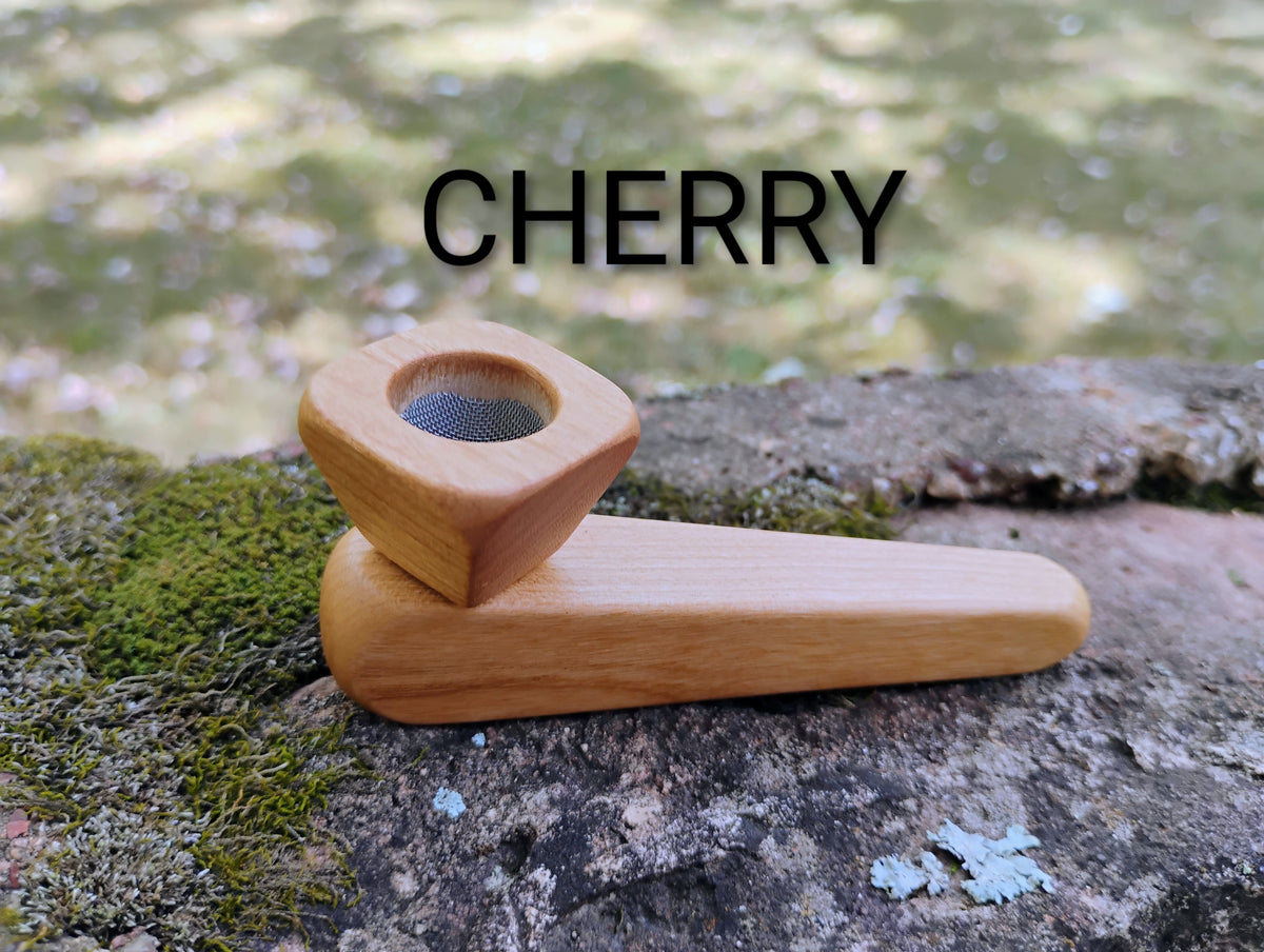 Metal/Wood Hybrid 2 Piece Pyramid Pipe with Hardwood Bowl