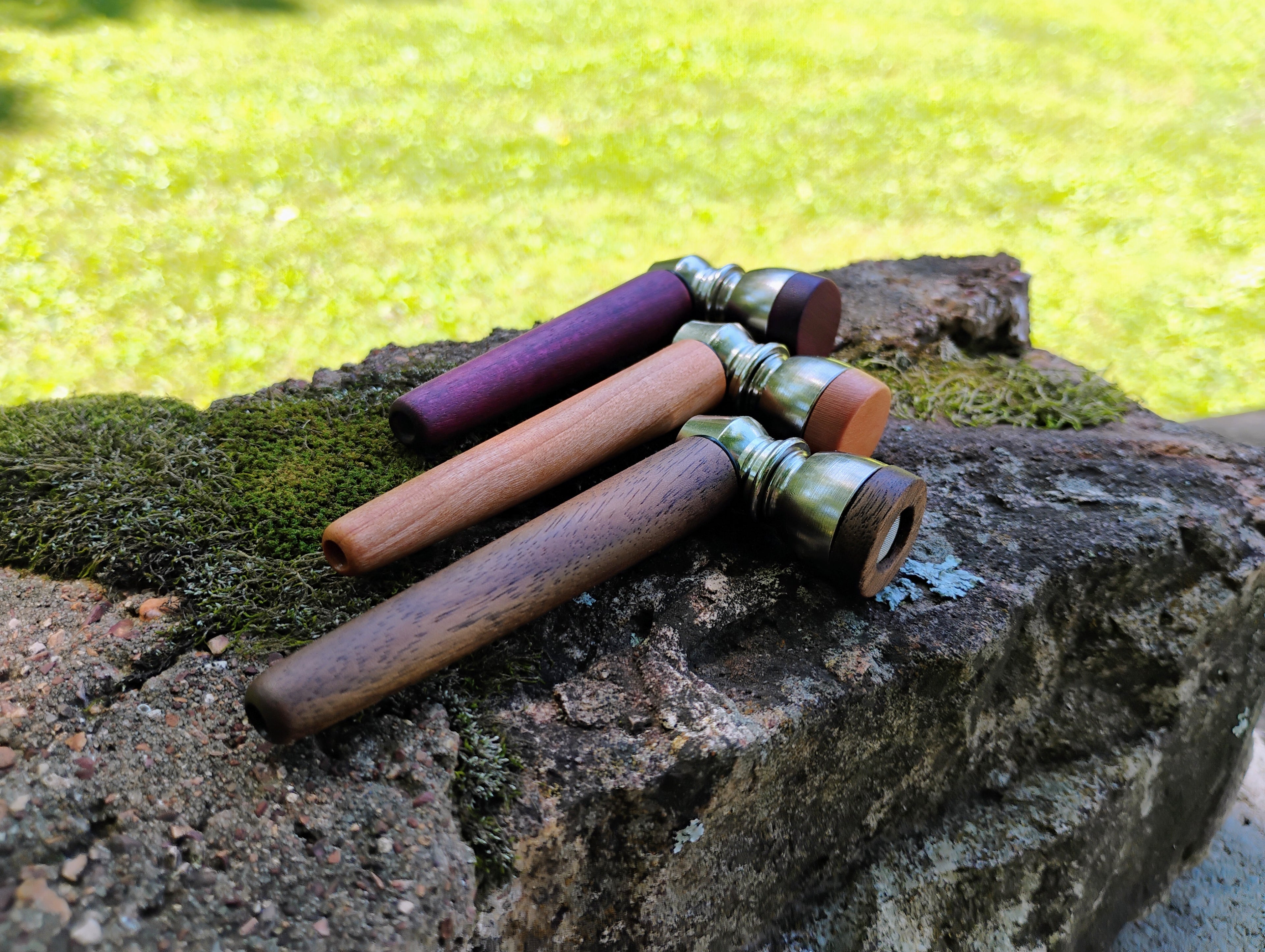 Metal/Wood Hybrid Pipe with Lid