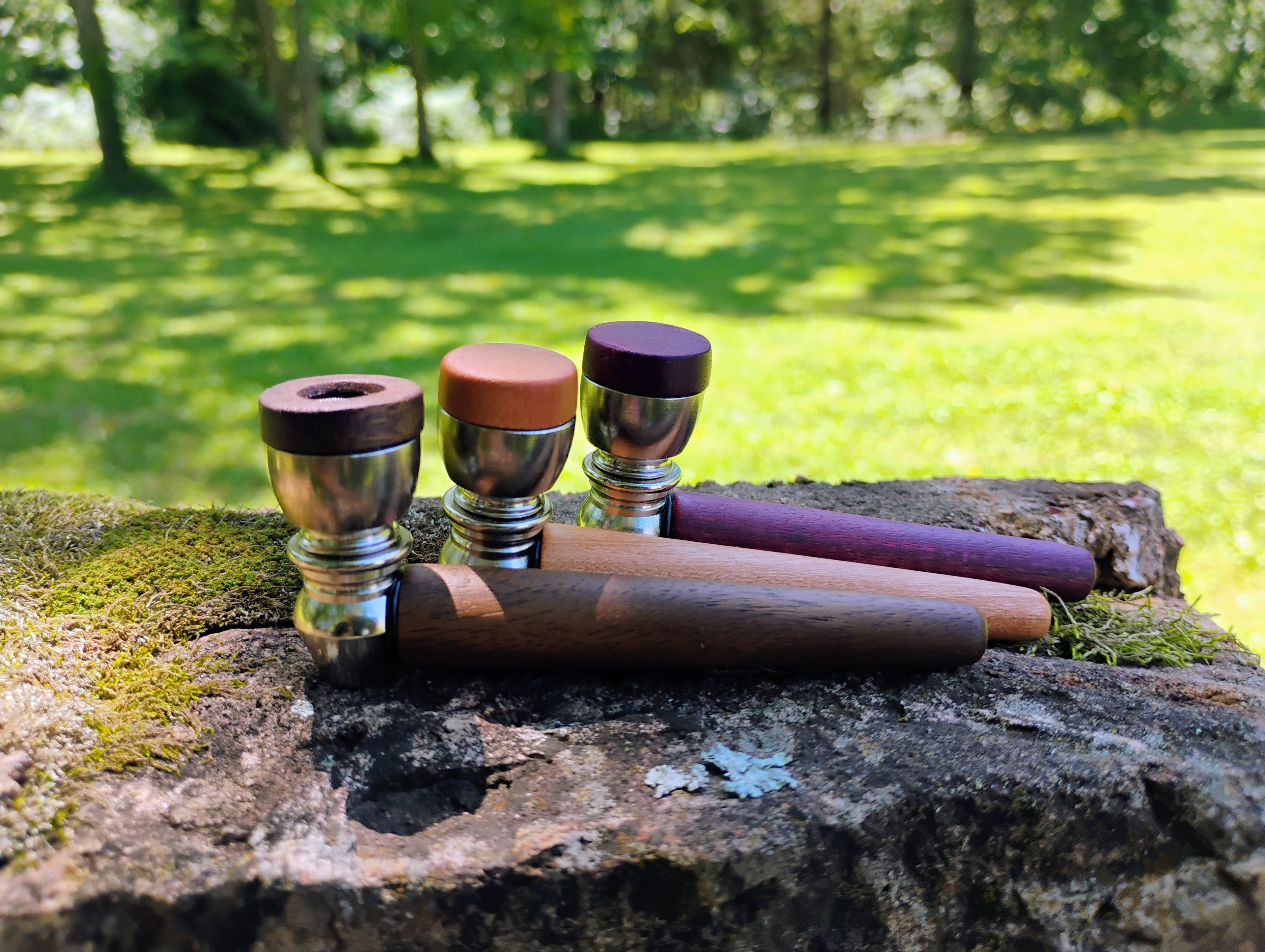 Metal/Wood Hybrid Pipe with Lid