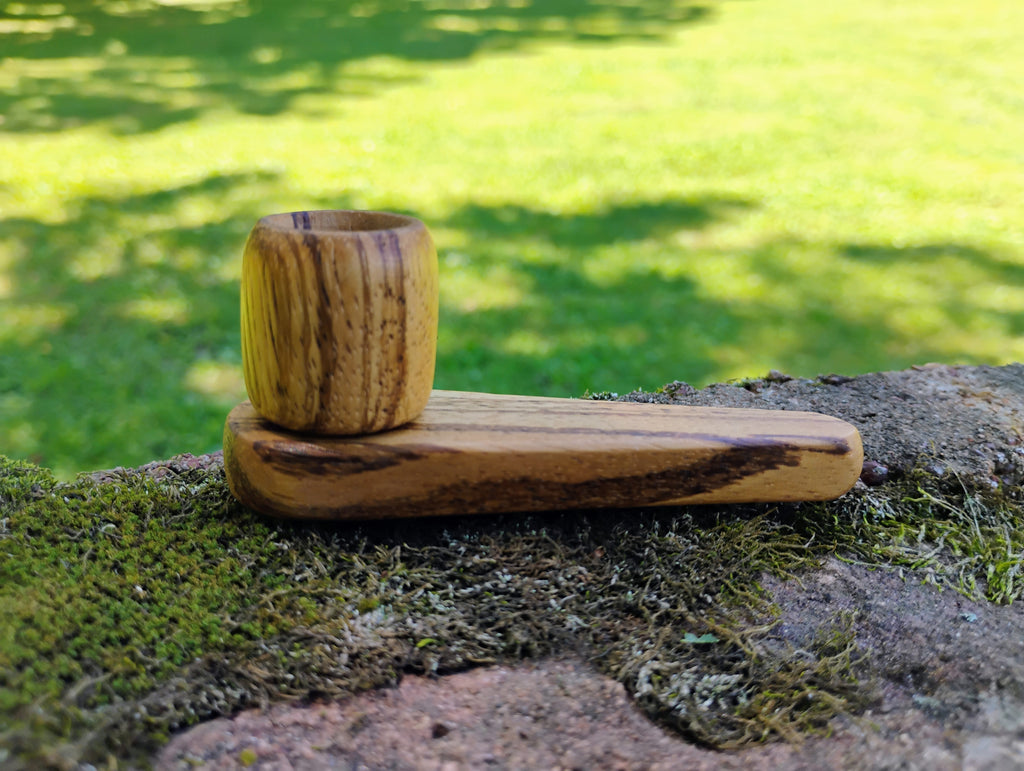 Metal/Wood Hybrid 2 Piece Cone Pipe with Hardwood Bowl
