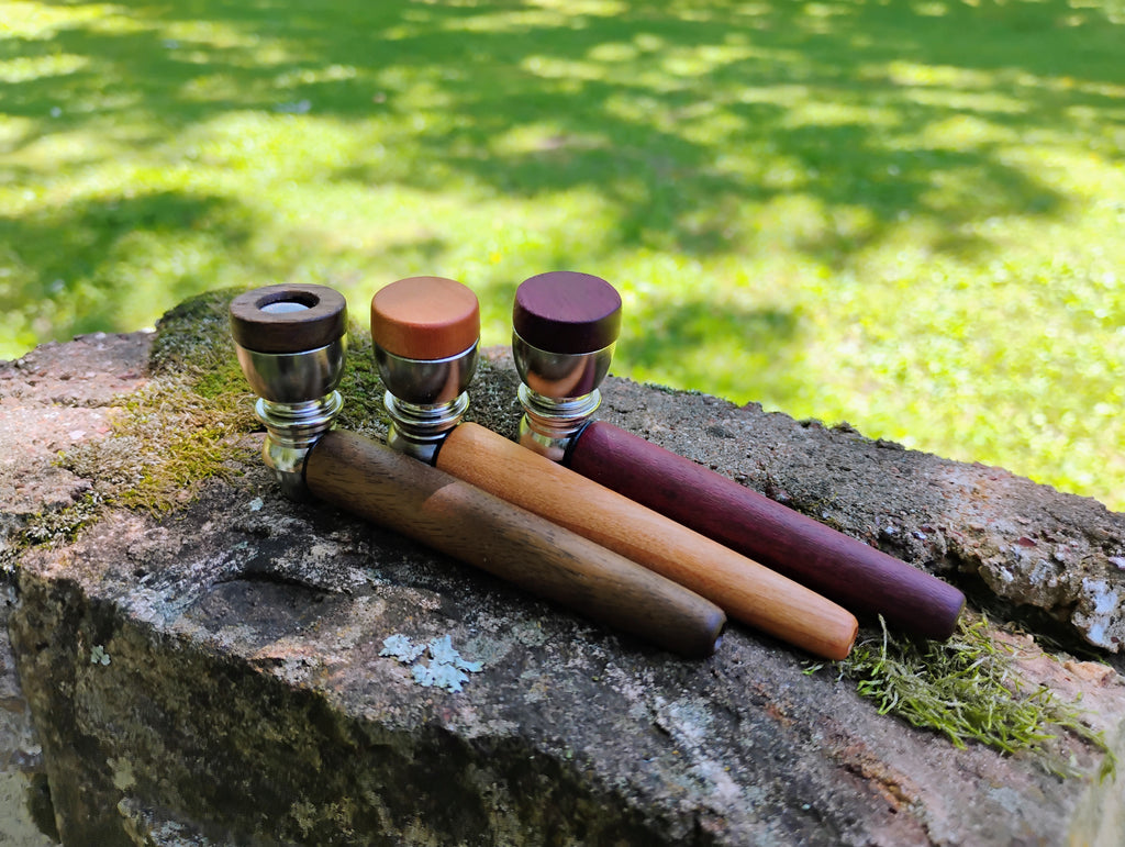 Metal/Wood Hybrid Pipe with Lid