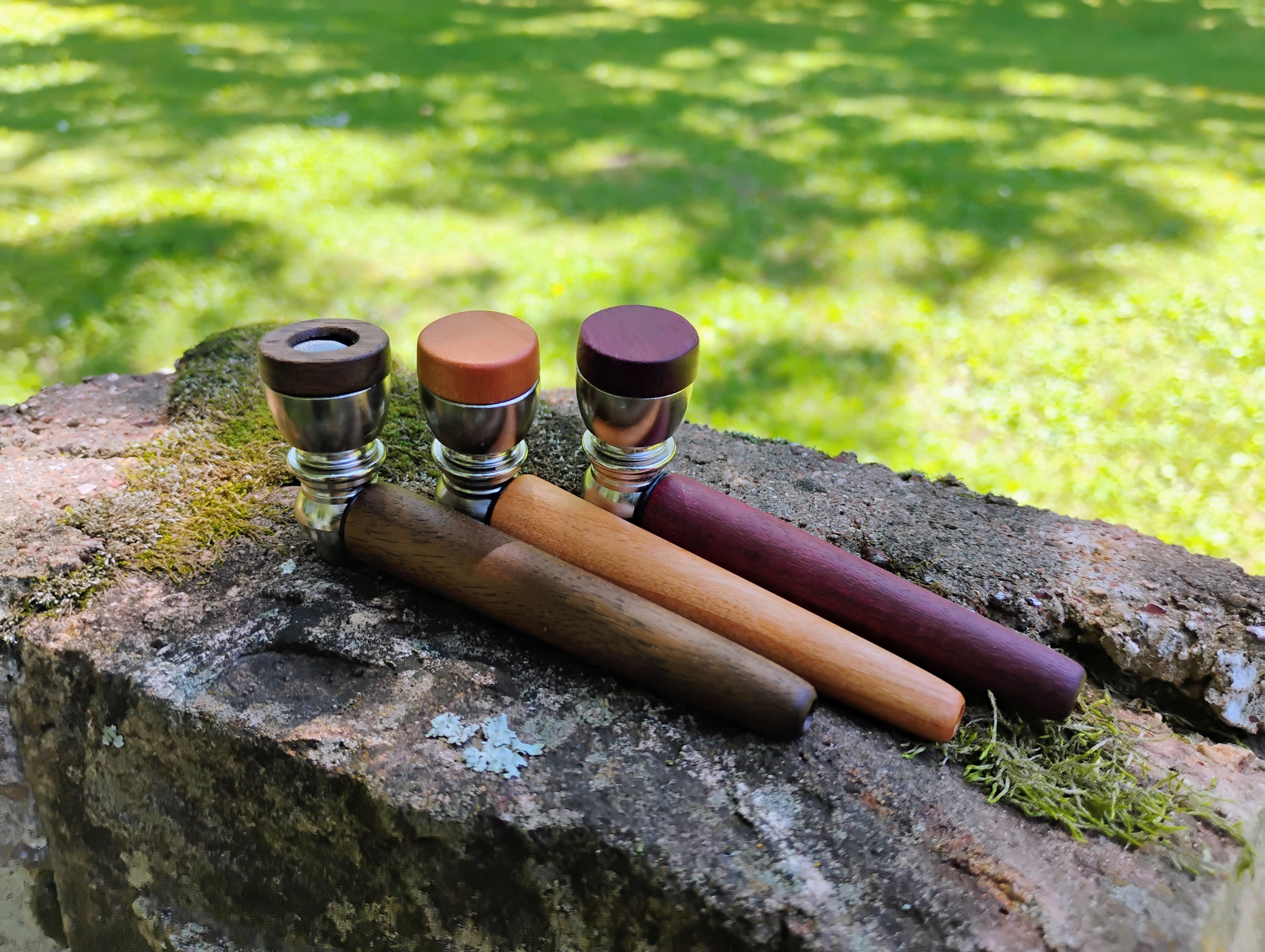 Metal/Wood Hybrid Pipe with Lid