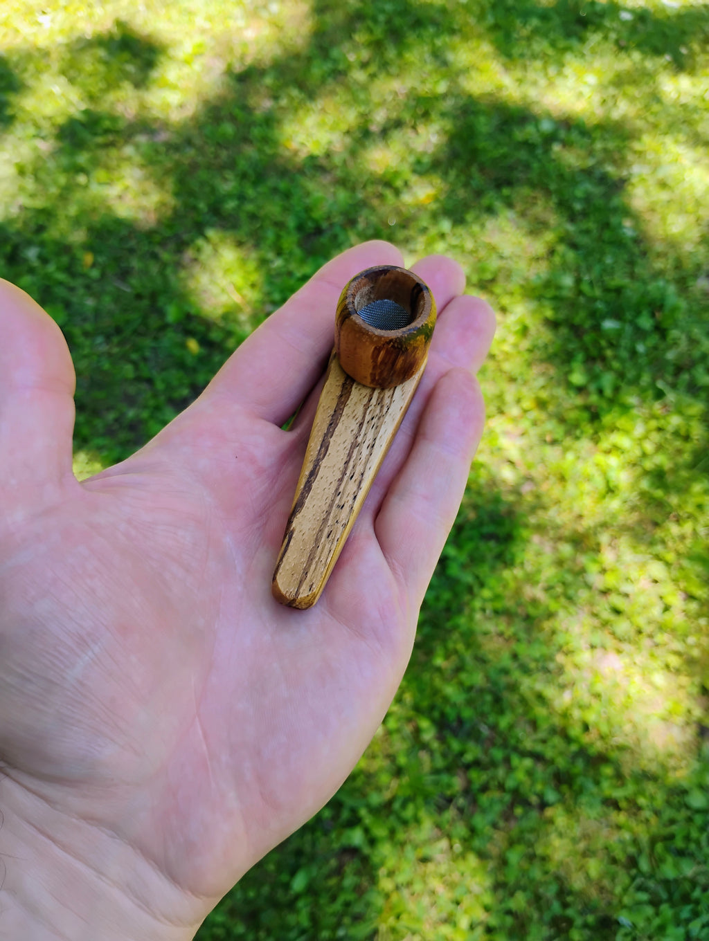 Metal/Wood Hybrid 2 Piece Cone Pipe with Hardwood Bowl