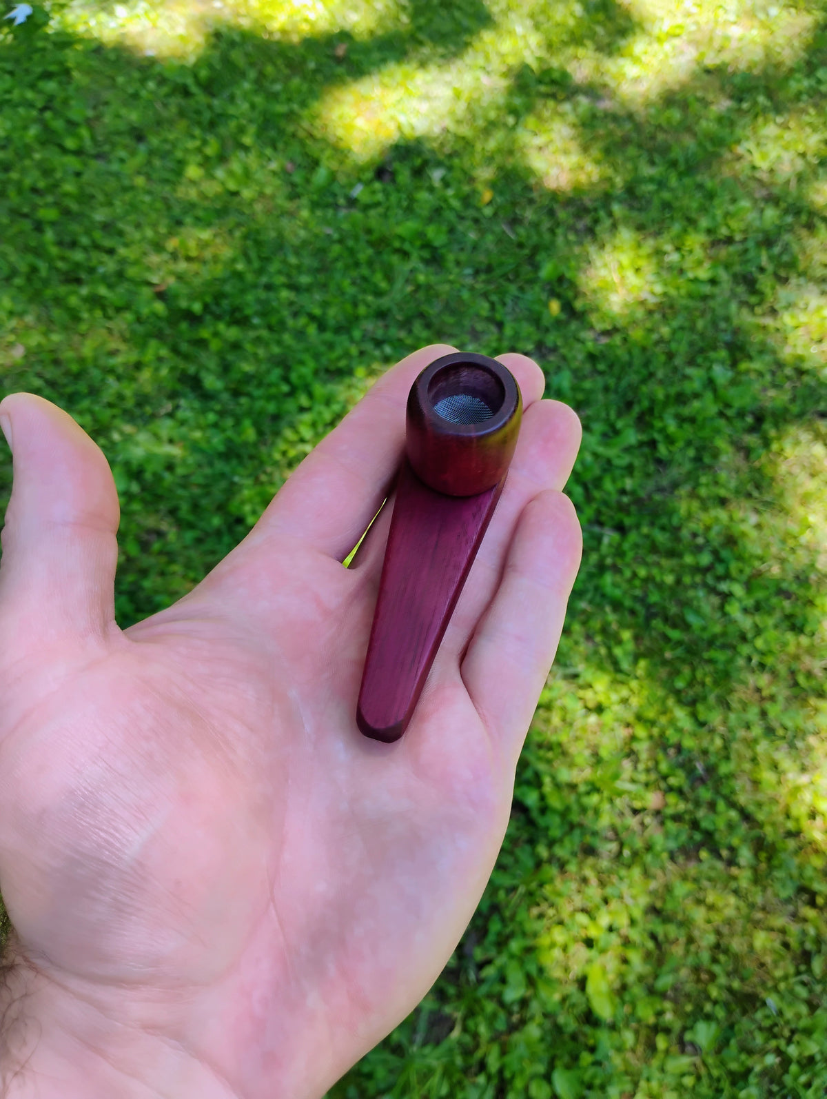 Metal/Wood Hybrid 2 Piece Cone Pipe with Hardwood Bowl