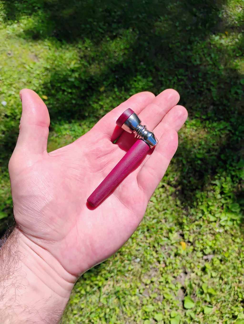 Metal/Wood Hybrid Pipe with Lid