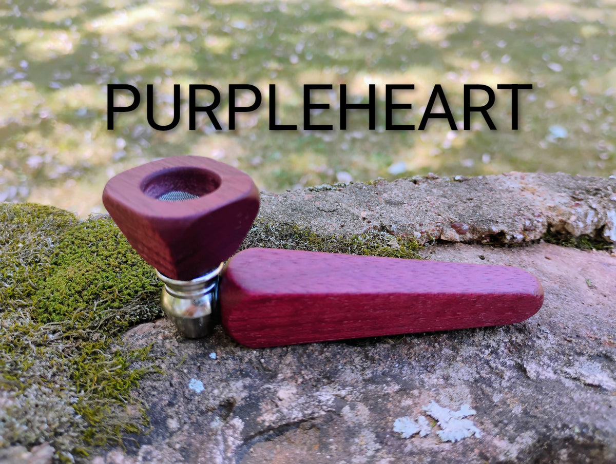 Metal/Wood Hybrid Pyramid Pipe with Hardwood Bowl