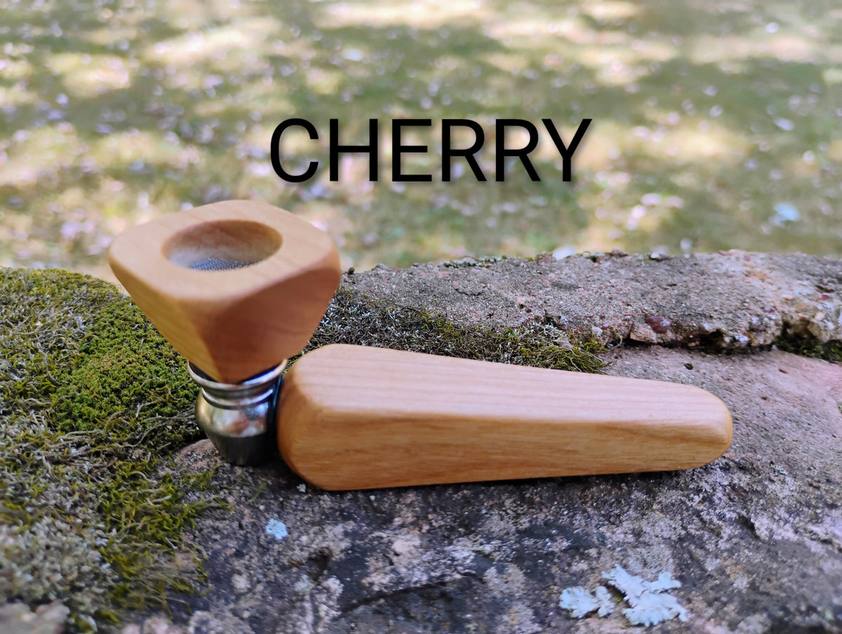 Metal/Wood Hybrid Pyramid Pipe with Hardwood Bowl
