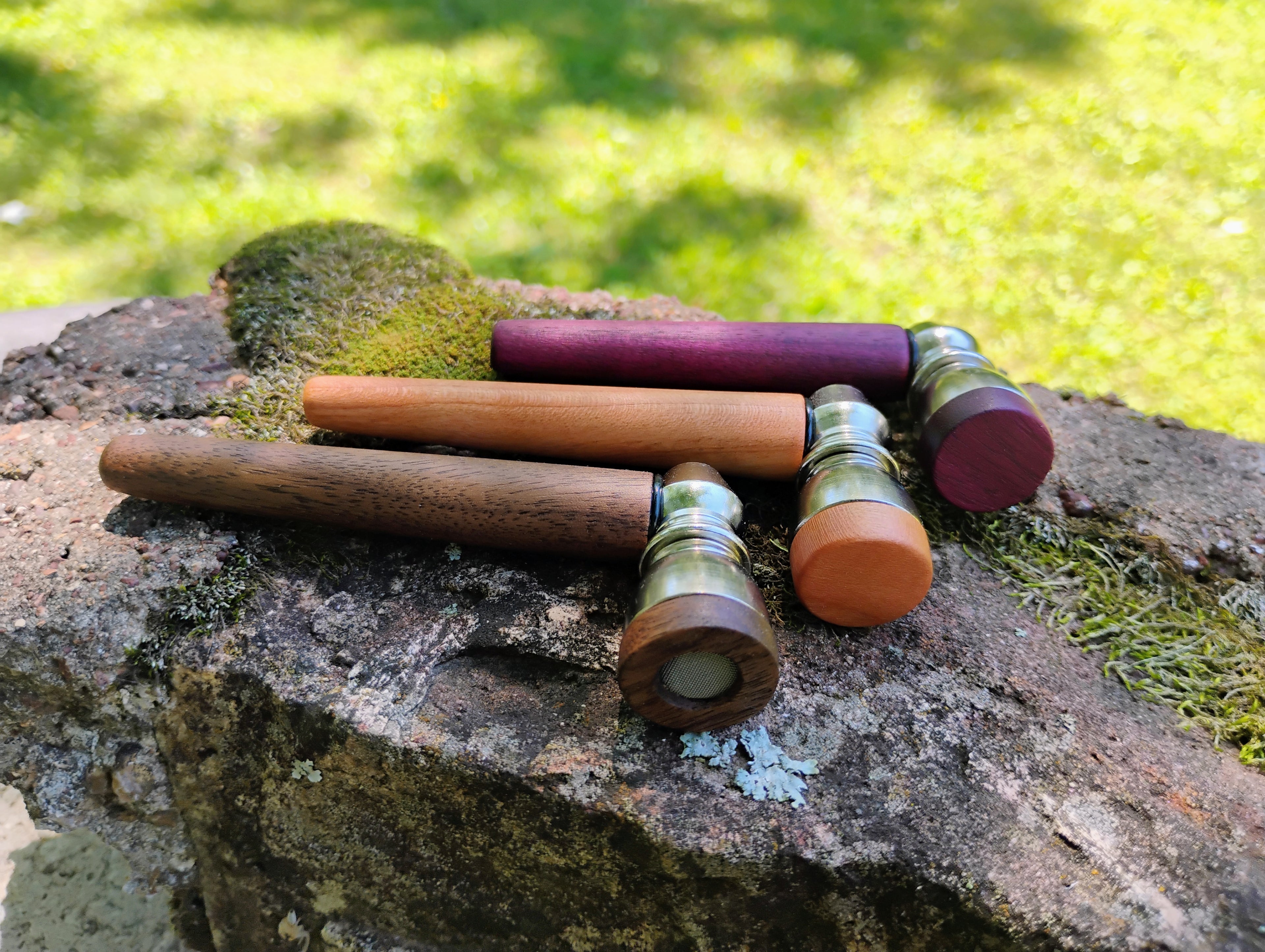 Metal/Wood Hybrid Pipe with Lid