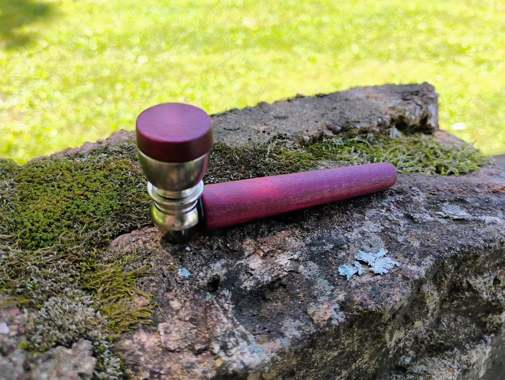 Metal/Wood Hybrid Pipe with Lid
