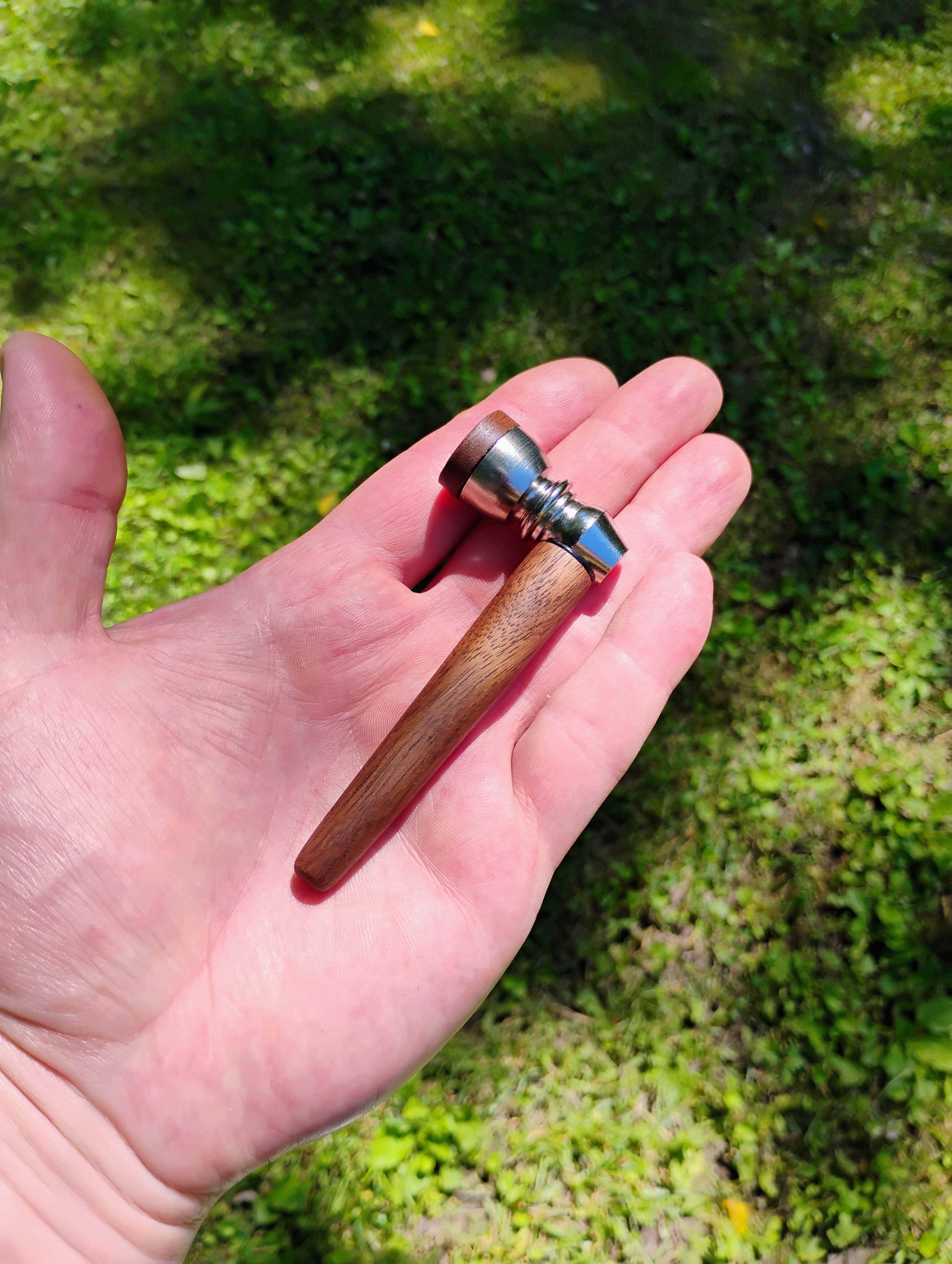 Metal/Wood Hybrid Pipe with Lid