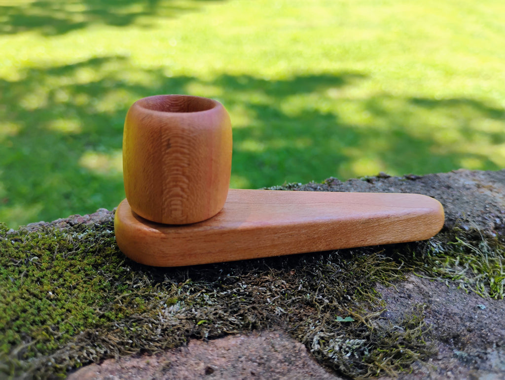 Metal/Wood Hybrid 2 Piece Cone Pipe with Hardwood Bowl