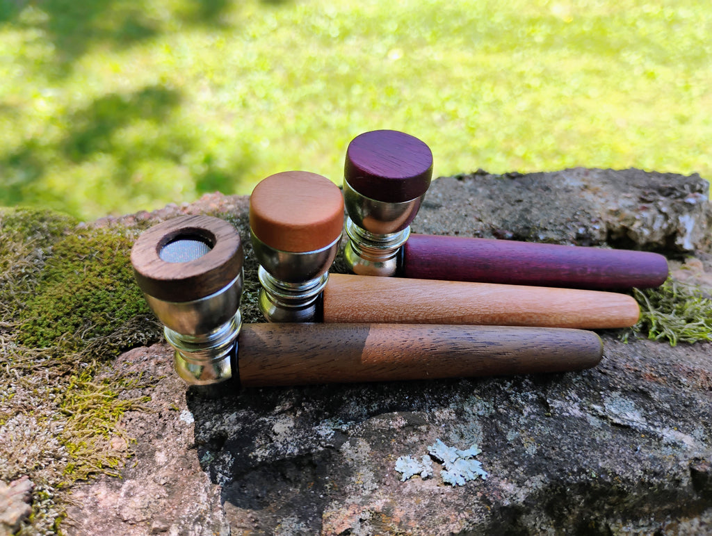 Metal/Wood Hybrid Pipe with Lid