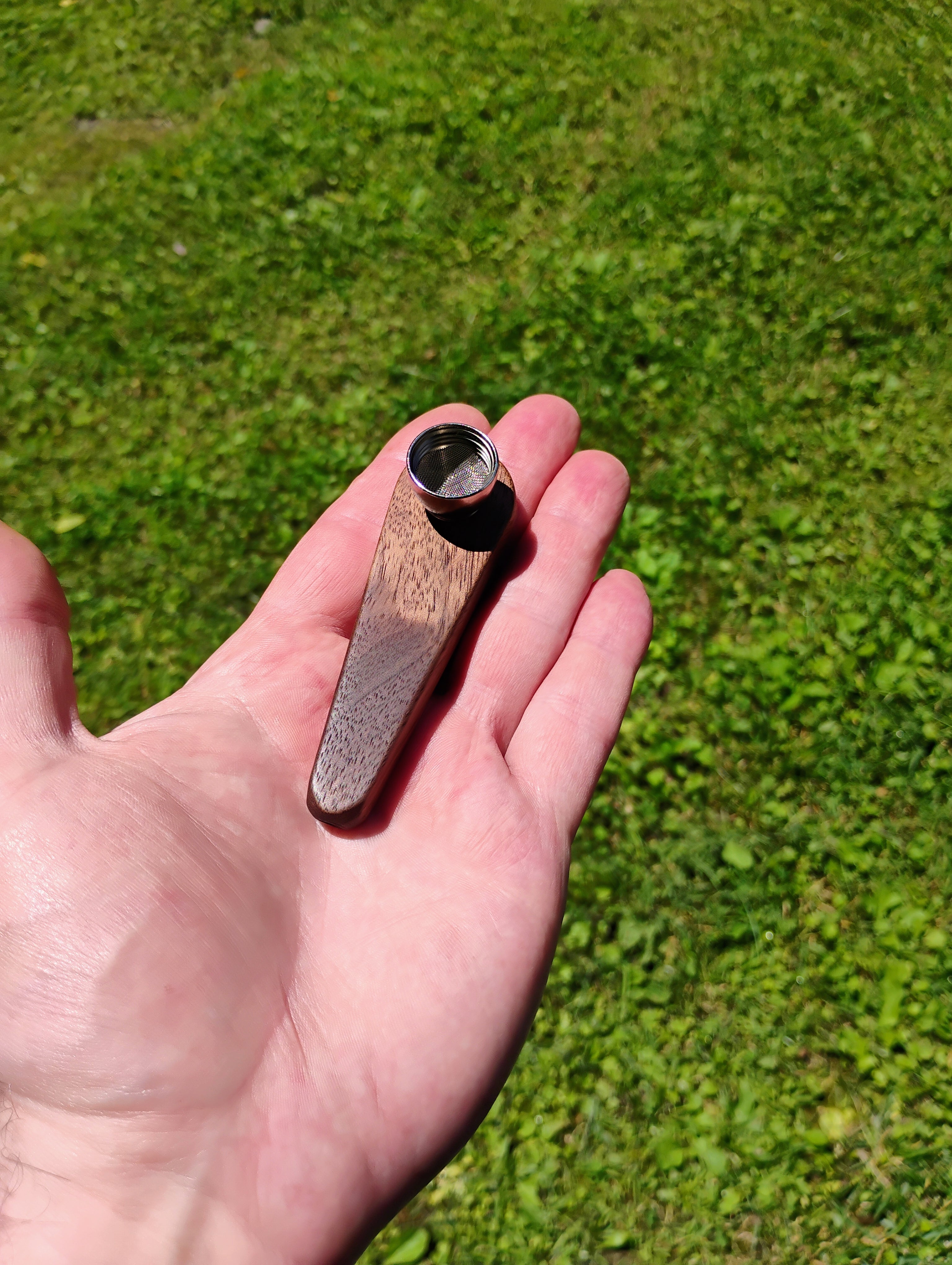 Metal/Wood Hybrid Cone Pipe with Metal Bowl