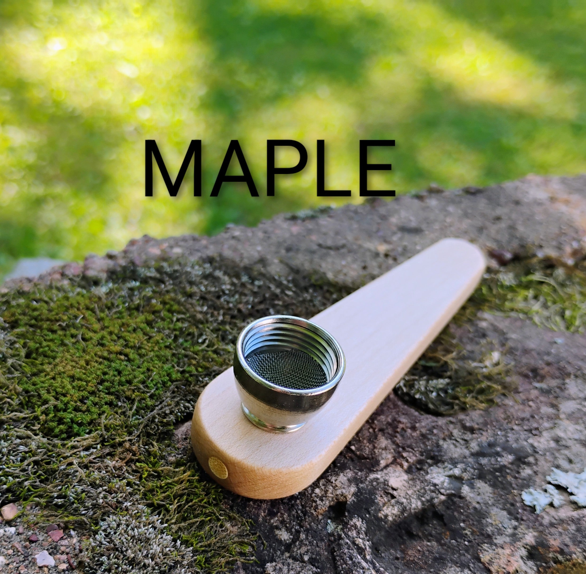 Metal/Wood Hybrid Cone Pipe with Metal Bowl